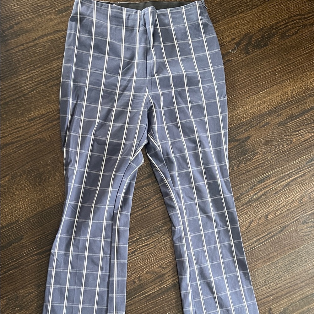 Stylish Gray Checkered Womens Pants